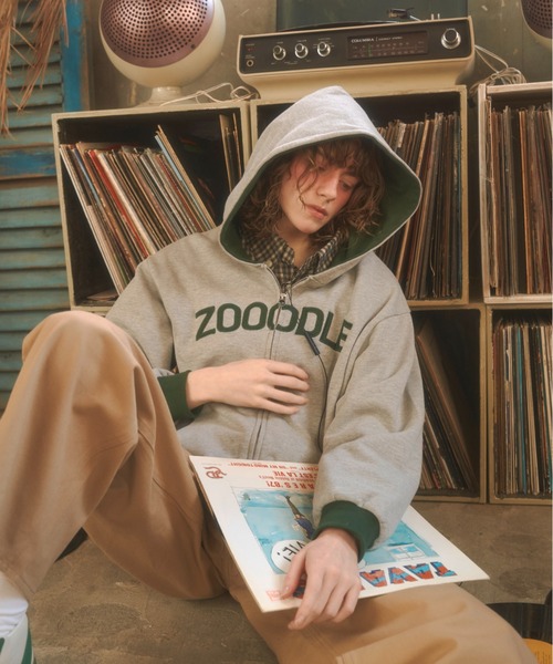Zooodle（ズードル）の「Logo sweat hoodie - ロゴスウェットフーディー -（パーカー・メンズ・グレー/ブラウン・MEDIUM/LARGE）」の22枚目の写真
