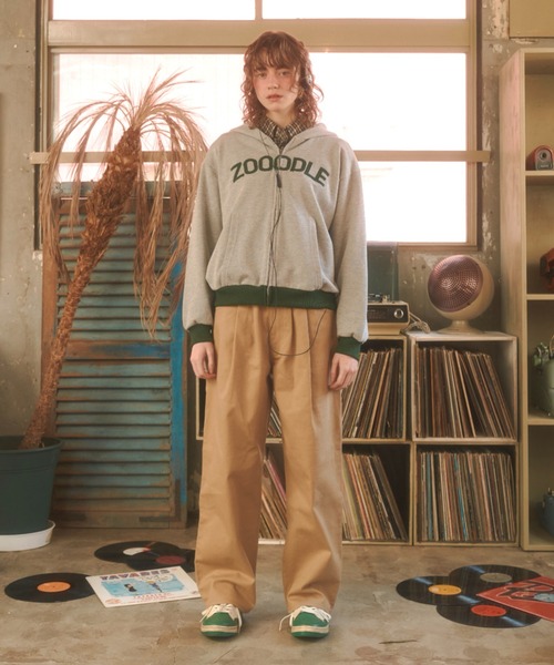 Zooodle（ズードル）の「Logo sweat hoodie - ロゴスウェットフーディー -（パーカー・メンズ・グレー/ブラウン・MEDIUM/LARGE）」の11枚目の写真