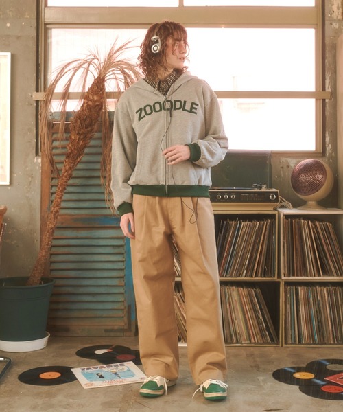 Zooodle（ズードル）の「Logo sweat hoodie - ロゴスウェットフーディー -（パーカー・メンズ・グレー/ブラウン・MEDIUM/LARGE）」の13枚目の写真