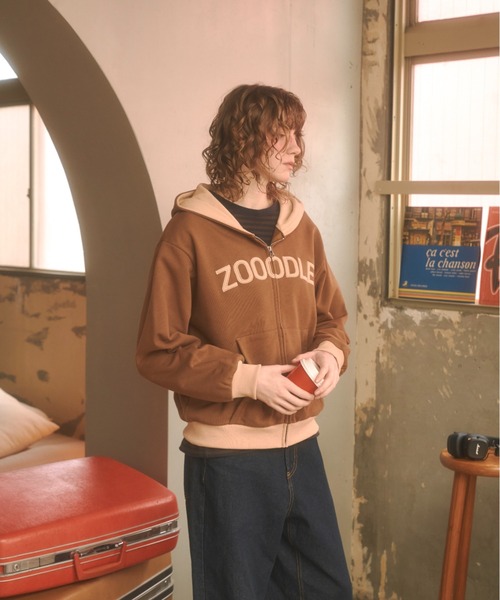 Zooodle(ズードル)の「Logo sweat hoodie - ロゴスウェットフーディー -(パーカー・メンズ・グレー/ブラウン・MEDIUM/LARGE)」の17枚目の写真