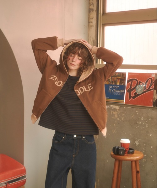 Zooodle(ズードル)の「Logo sweat hoodie - ロゴスウェットフーディー -(パーカー・メンズ・グレー/ブラウン・MEDIUM/LARGE)」の19枚目の写真