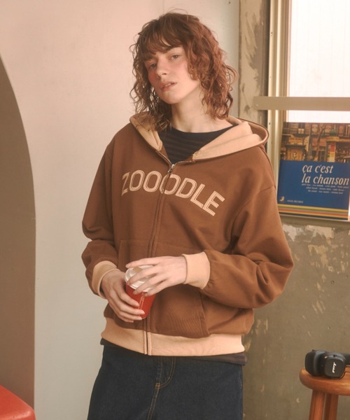 Zooodle(ズードル)の「Logo sweat hoodie - ロゴスウェットフーディー -(パーカー・メンズ・グレー/ブラウン・MEDIUM/LARGE)」の15枚目の写真