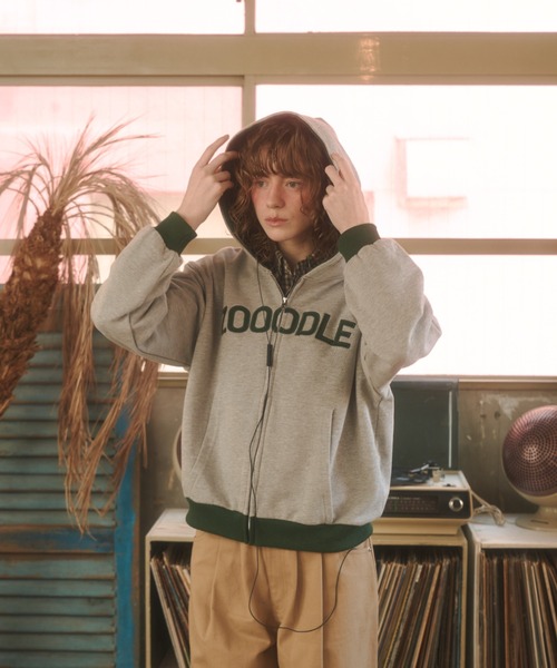 Zooodle（ズードル）の「Logo sweat hoodie - ロゴスウェットフーディー -（パーカー・メンズ・グレー/ブラウン・MEDIUM/LARGE）」の8枚目の写真