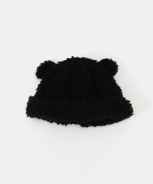 BASICKS（ベイシックス）の「≪追加≫BASICKS / ベイシックス Bear Beanie（ニットキャップ/ビーニー・レディース・ブラック/ブラウン・SMALL）」の3枚目の写真
