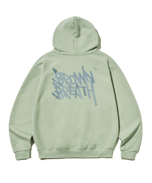 BROWNBREATH(ブラウンブレス)の「TAG HOODIE - MINT GREY(パーカー・レディース・その他・XL/S/M/L)」の1枚目の写真