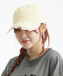 DOUBLE JD（ダブルジェイディー）の「シリコンクマレースボールキャップ（イエロー）（キャップ）」