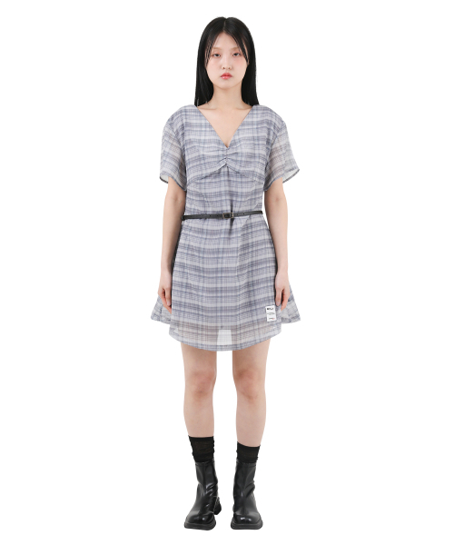 KATHARSIS(カタルシス)の「シフォンミニワンピースブラックチェック ONE SIZE(ワンピース・レディース・その他・ONE SIZE)」の2枚目の写真