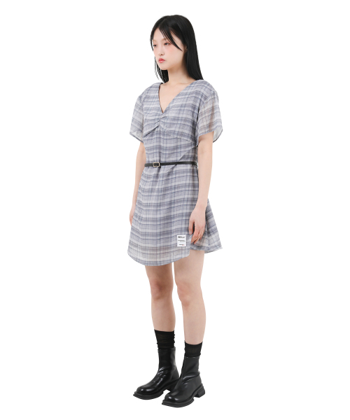 KATHARSIS(カタルシス)の「シフォンミニワンピースブラックチェック ONE SIZE(ワンピース・レディース・その他・ONE SIZE)」の3枚目の写真