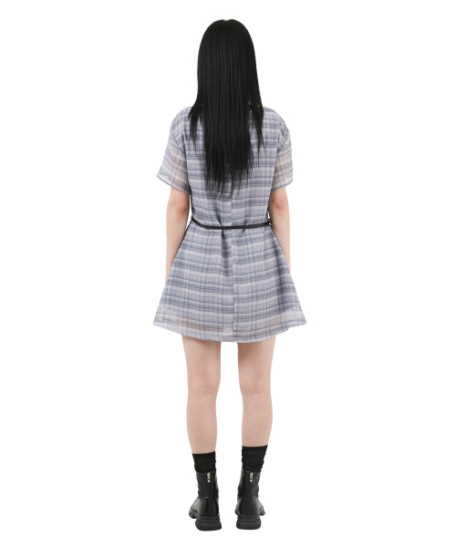 KATHARSIS(カタルシス)の「シフォンミニワンピースブラックチェック ONE SIZE(ワンピース・レディース・その他・ONE SIZE)」の4枚目の写真