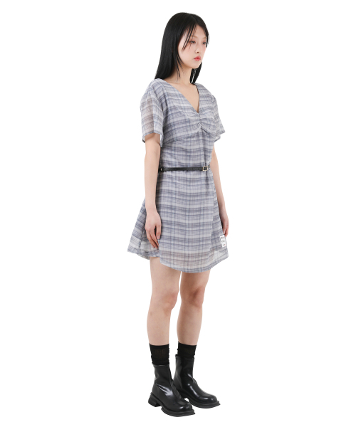 KATHARSIS(カタルシス)の「シフォンミニワンピースブラックチェック ONE SIZE(ワンピース・レディース・その他・ONE SIZE)」の5枚目の写真