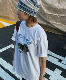 COSSOC 923 ドッグハーフTシャツ (ホワイト)