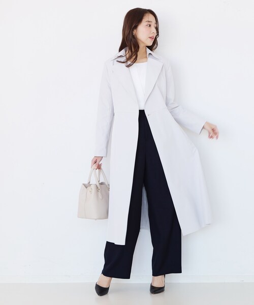 COUP DE CHANCE(クードシャンス)の「【手洗い可】タック入りワイドパンツ(その他パンツ・レディース・ネイビー/オレンジ系/ナチュラル・34/36/40/38)」の7枚目の写真