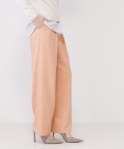 COUP DE CHANCE(クードシャンス)の「【手洗い可】タック入りワイドパンツ(その他パンツ・レディース・ネイビー/オレンジ系/ナチュラル・34/36/40/38)」の17枚目の写真