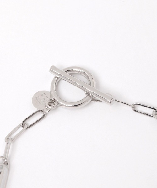 niko and...（ニコアンド）の「スクエアチェーンブレスレット（ブレスレット・レディース・グレー/イエロー・0）」の5枚目の写真