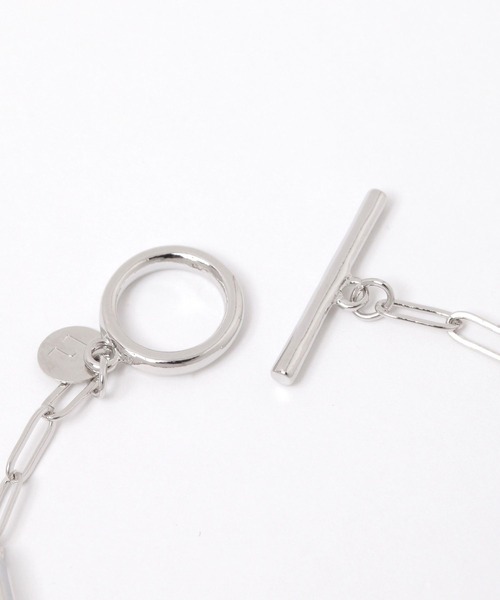 niko and...（ニコアンド）の「スクエアチェーンブレスレット（ブレスレット・レディース・グレー/イエロー・0）」の6枚目の写真