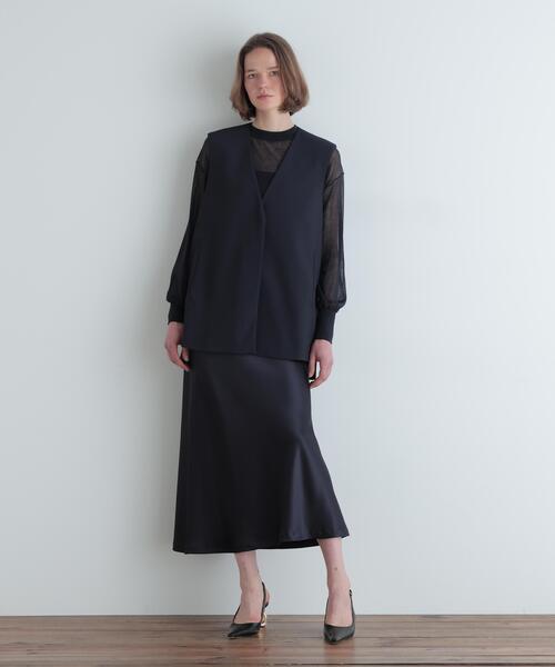 ◇2WAYツイルボクシージレ（ノーカラージャケット）｜LE PHIL