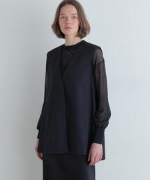 LE PHIL（ルフィル）の「◆2WAYツイルボクシージレ（ノーカラージャケット）」