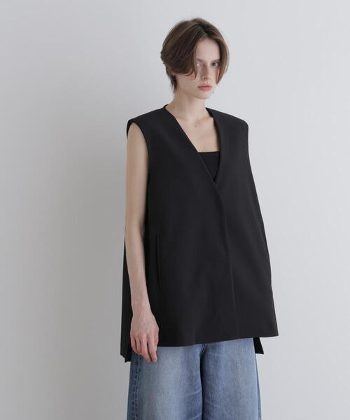 ◇2WAYツイルボクシージレ（ノーカラージャケット）｜LE PHIL