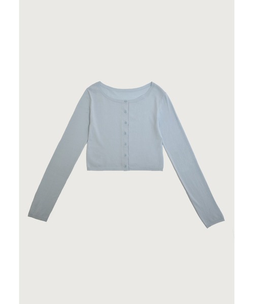 kiehtova(キエトヴァ)の「【kiehtova】SOFT TOUCH KNIT CARDIGAN/ソフトタッチニットカーディガン(カーディガン/ボレロ・レディース・ダークグレー/スカイブルー/ベージュ・FREE)」の14枚目の写真