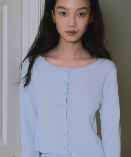 kiehtova(キエトヴァ)の「【kiehtova】SOFT TOUCH KNIT CARDIGAN/ソフトタッチニットカーディガン(カーディガン/ボレロ・レディース・ダークグレー/スカイブルー/ベージュ・FREE)」の18枚目の写真