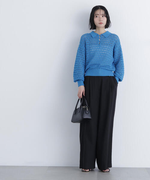 N.(N. Natural Beauty Basic)(エヌエヌナチュラルビューティーベーシック)の「【PS/低身長サイズ】シンチバックワイドパンツ(その他パンツ・レディース・オフホワイト/ブラック/ベージュ・MEDIUM/P/S)」の18枚目の写真