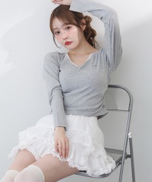 プレート付きカットソー