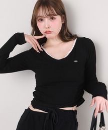 プレート付きカットソー