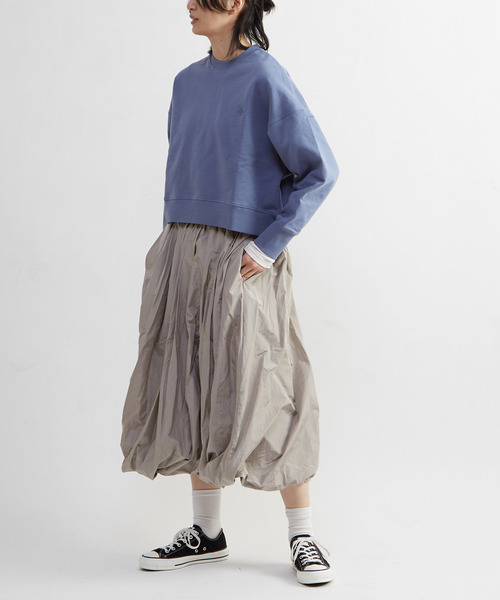 CONVERSE TOKYO（コンバーストウキョウ）の「TWIST GATHERD BALLOON SKIRT（スカート・レディース・グレイッシュベージュ/ブラック・FREE）」の3枚目の写真