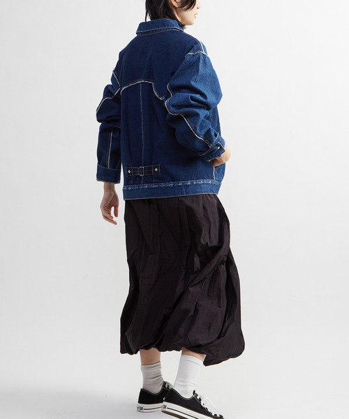 CONVERSE TOKYO（コンバーストウキョウ）の「TWIST GATHERD BALLOON SKIRT（スカート・レディース・グレイッシュベージュ/ブラック・FREE）」の8枚目の写真