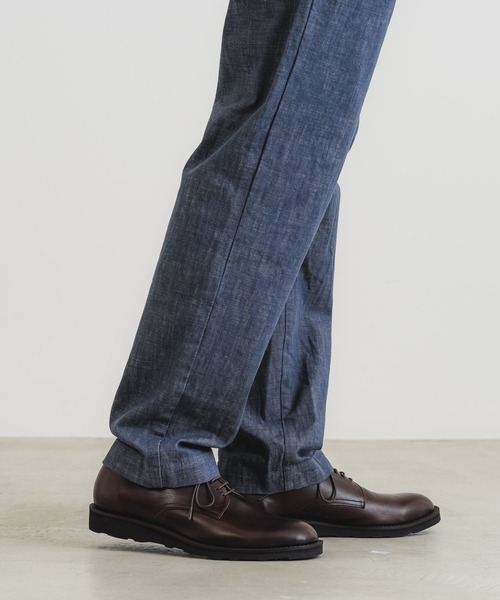 quadro（クオドロ）の「グレイッシュネイビーストレッチデニムイージーパンツ（デニムパンツ・メンズ・ネイビー・MEDIUM）」の5枚目の写真