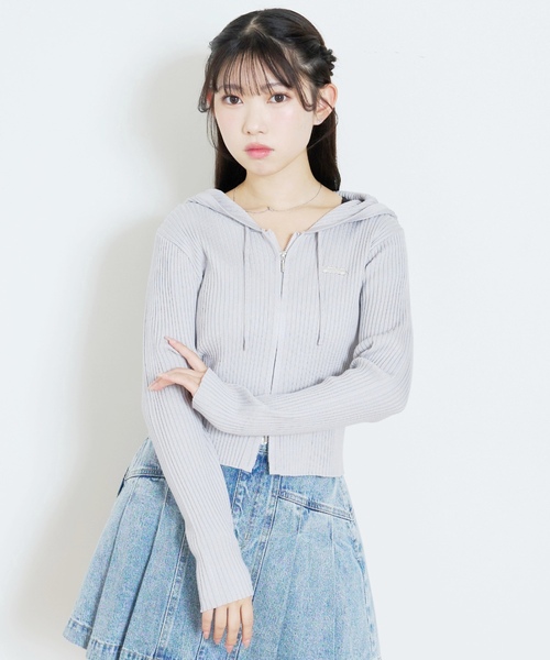 LOVETOXIC（ラブトキシック）の「【LTXC】【アラエル】リブZIPパーカー（パーカー・キッズ・グレー/オフホワイト/レッド・M:150cm/130cm/L:160cm/S:140cm）」の10枚目の写真