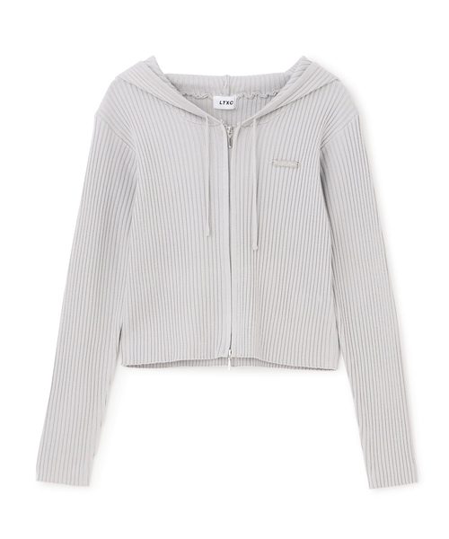 LOVETOXIC（ラブトキシック）の「【LTXC】【アラエル】リブZIPパーカー（パーカー・キッズ・グレー/オフホワイト/レッド・M:150cm/130cm/L:160cm/S:140cm）」の14枚目の写真