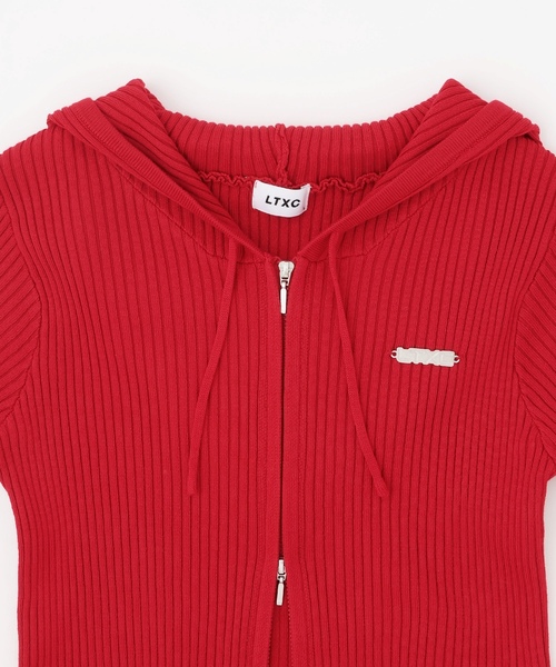 LOVETOXIC（ラブトキシック）の「【LTXC】【アラエル】リブZIPパーカー（パーカー・キッズ・グレー/オフホワイト/レッド・M:150cm/130cm/L:160cm/S:140cm）」の17枚目の写真