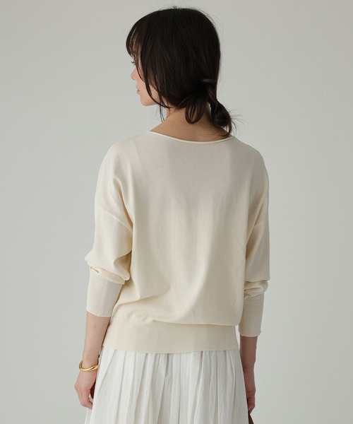 BABYLONE（バビロン）の「2WAYスピンドルプルオーバー（ニット/セーター・レディース・アイボリー/ネイビー/グレー・フリー）」の20枚目の写真