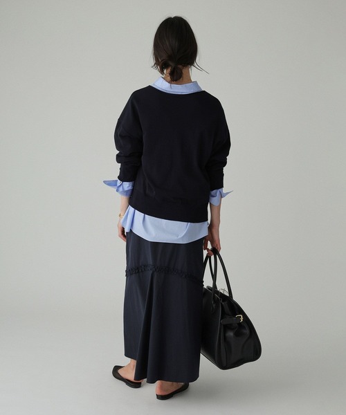 BABYLONE（バビロン）の「2WAYスピンドルプルオーバー（ニット/セーター・レディース・アイボリー/ネイビー/グレー・フリー）」の10枚目の写真