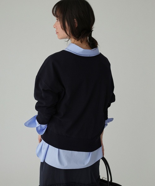 BABYLONE（バビロン）の「2WAYスピンドルプルオーバー（ニット/セーター・レディース・アイボリー/ネイビー/グレー・フリー）」の6枚目の写真