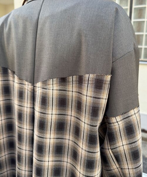 CIAOPANIC(チャオパニック)の「リボン付き切替テーラードジャケット(テーラードジャケット・レディース・サックスブルー/ネイビー/ブラウン・ONE SIZE)」の12枚目の写真