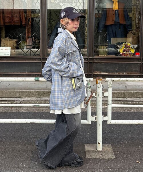 CIAOPANIC(チャオパニック)の「リボン付き切替テーラードジャケット(テーラードジャケット・レディース・サックスブルー/ネイビー/ブラウン・ONE SIZE)」の11枚目の写真