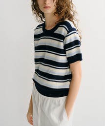 DUNST（ダンスト）の「【DUNST】UNISEX STRIPED CREW-NECK KNIT（ニット/セーター）」