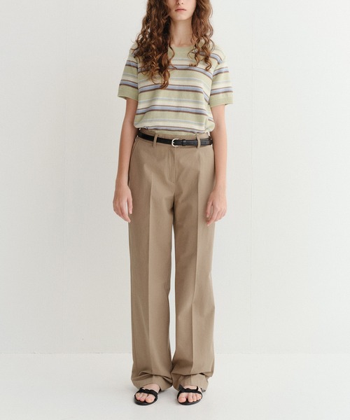 DUNST（ダンスト）の「【DUNST】UNISEX STRIPED CREW-NECK KNIT（ニット/セーター・レディース・オフホワイト/ネイビー/ミント・S）」の19枚目の写真