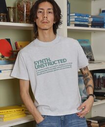 【FFEIN(フェイン)】パッケージ発泡ロゴTシャツ / Tシャツ クルーネック 半袖 プリント 発砲ロゴ【短丈】