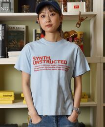 FFEIN（フェイン）の「【FFEIN（フェイン）】パッケージ発泡ロゴTシャツ / Tシャツ クルーネック 半袖 プリント 発砲ロゴ【短丈】（Tシャツ/カットソー）」