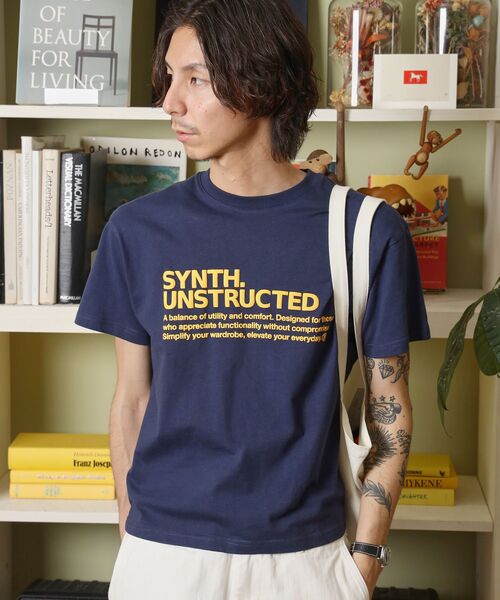FFEIN(フェイン)の「【FFEIN(フェイン)】パッケージ発泡ロゴTシャツ / Tシャツ クルーネック 半袖 プリント 発砲ロゴ【短丈】(Tシャツ/カットソー・メンズ・ライトブルー/アッシュグレー/ネイビー/ホワイト・SMALL/LARGE/MEDIUM)」の15枚目の写真