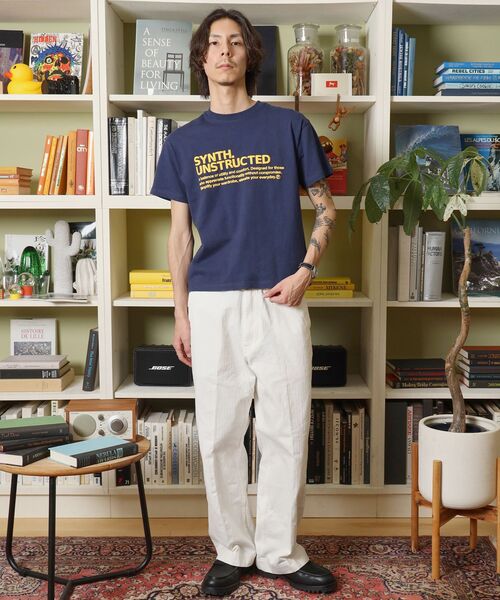 FFEIN(フェイン)の「【FFEIN(フェイン)】パッケージ発泡ロゴTシャツ / Tシャツ クルーネック 半袖 プリント 発砲ロゴ【短丈】(Tシャツ/カットソー・メンズ・ライトブルー/アッシュグレー/ネイビー/ホワイト・SMALL/LARGE/MEDIUM)」の21枚目の写真