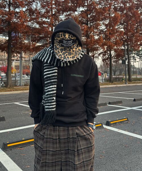 CARGOBROS(カーゴブロス)の「エッセンシャルロゴオーバーフィットフードTシャツ(ブラック)(パーカー・メンズ・その他・SMALL/MEDIUM/LARGE/X-LARGE/S-M/M-L/L-XL/XL-XXL)」の13枚目の写真