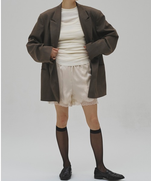 TODAYFUL(トゥデイフル)の「Satin Lace Halfpants(その他パンツ・レディース・ミント/ブラック/アイボリー・38inch/36inch)」の12枚目の写真