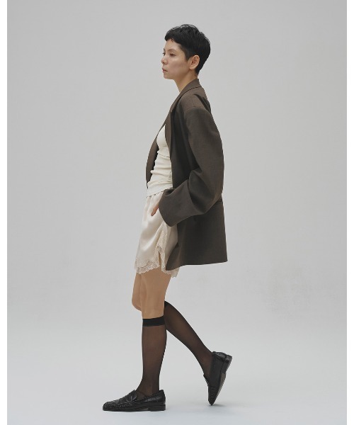 TODAYFUL(トゥデイフル)の「Satin Lace Halfpants(その他パンツ・レディース・ミント/ブラック/アイボリー・38inch/36inch)」の13枚目の写真