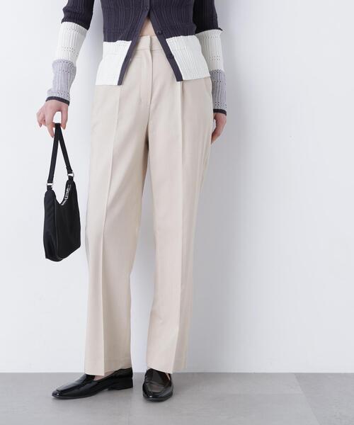 N.(N. Natural Beauty Basic)(エヌエヌナチュラルビューティーベーシック)の「ストレッチタックパンツ(その他パンツ・レディース・ベージュ/ネイビー・P/S/MEDIUM)」の5枚目の写真