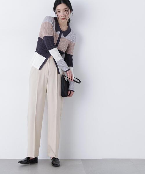 N.(N. Natural Beauty Basic)(エヌエヌナチュラルビューティーベーシック)の「ストレッチタックパンツ(その他パンツ・レディース・ベージュ/ネイビー・P/S/MEDIUM)」の10枚目の写真