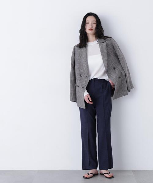 N.(N. Natural Beauty Basic)(エヌエヌナチュラルビューティーベーシック)の「ストレッチタックパンツ(その他パンツ・レディース・ベージュ/ネイビー・P/S/MEDIUM)」の19枚目の写真